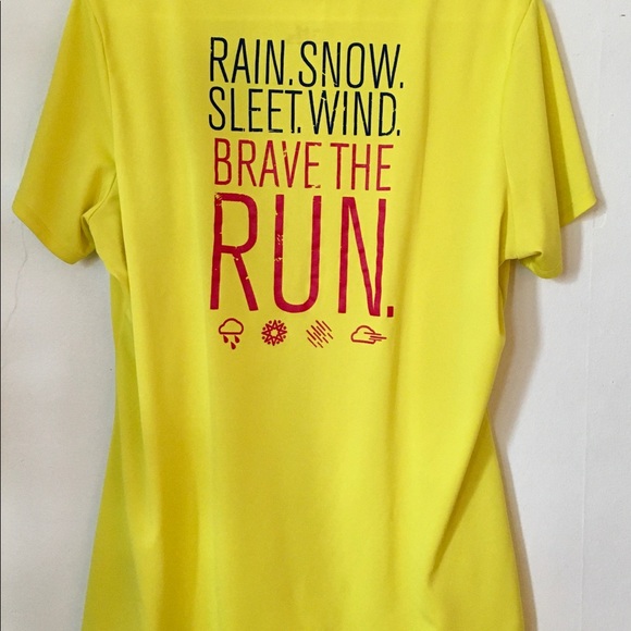 Bright Yellow Under Armour Womans Top - Picture 5 of 8